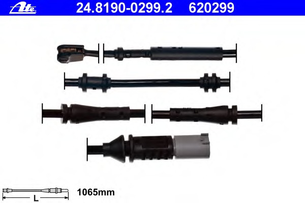 senzor de avertizare,uzura placute de frana 24.8190-0299.2 ATE - Indicator de uzura placute frana senzor de avertizare,uzura placute de frana 24.8190-0299.2 ATE - Indicator de uzura placute frana