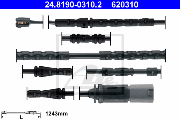 senzor de avertizare,uzura placute de frana 24.8190-0310.2 ATE - Indicator de uzura placute frana senzor de avertizare,uzura placute de frana 24.8190-0310.2 ATE - Indicator de uzura placute frana