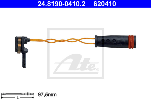 senzor de avertizare,uzura placute de frana 24.8190-0410.2 ATE - Set placute frana senzor de avertizare,uzura placute de frana 24.8190-0410.2 ATE - Set placute frana