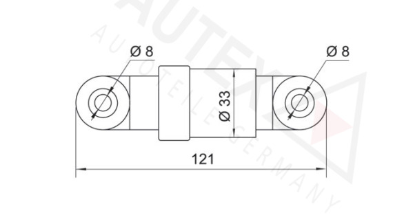 Amortizor vibratii, curea transmisie cu caneluri 631028 AUTEX - Transmisie - kit accesorii