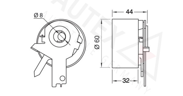 rola intinzator,curea distributie 641298 AUTEX - Rola intinzatoare rola intinzator,curea distributie 641298 AUTEX - Rola intinzatoare
