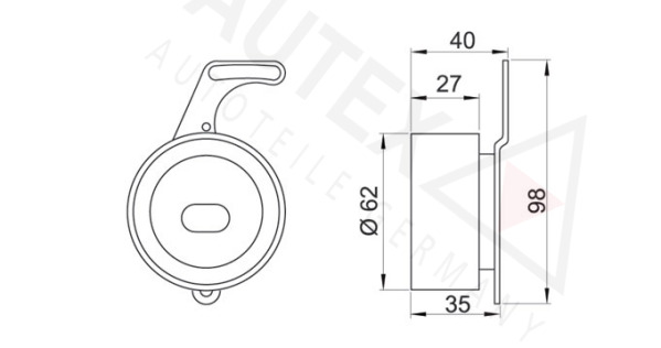 rola intinzator,curea distributie 641709 AUTEX - Rola intinzatoare rola intinzator,curea distributie 641709 AUTEX - Rola intinzatoare
