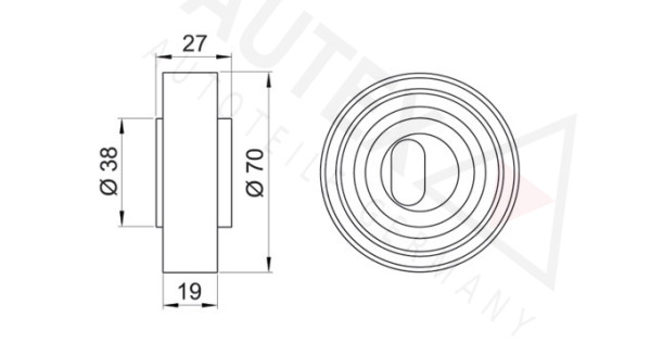 rola intinzator,curea distributie 641710 AUTEX - Rola intinzatoare rola intinzator,curea distributie 641710 AUTEX - Rola intinzatoare