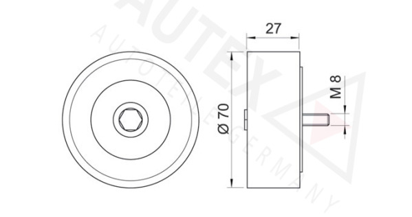 Rola ghidare/conducere, curea transmisie 654080 AUTEX - Transmisie - kit accesorii Rola ghidare/conducere, curea transmisie 654080 AUTEX - Transmisie - kit accesorii