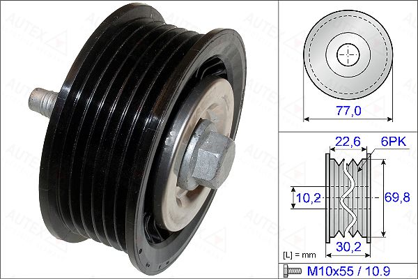 Rola ghidare/conducere, curea transmisie 654881 AUTEX - Transmisie - kit accesorii Rola ghidare/conducere, curea transmisie 654881 AUTEX - Transmisie - kit accesorii