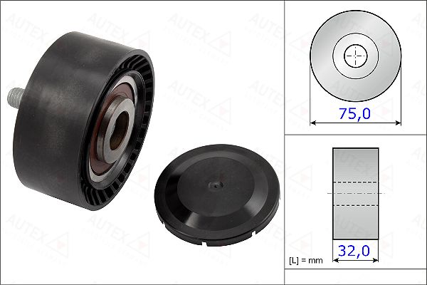 Rola ghidare/conducere, curea transmisie 654903 AUTEX - Transmisie - kit accesorii