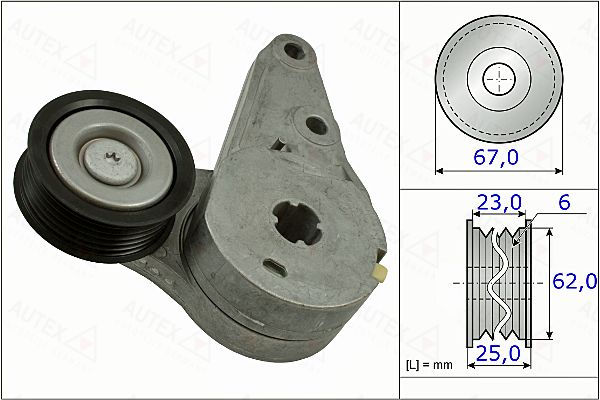 intinzator,curea transmisie 654908 AUTEX - Transmisie - kit accesorii intinzator,curea transmisie 654908 AUTEX - Transmisie - kit accesorii