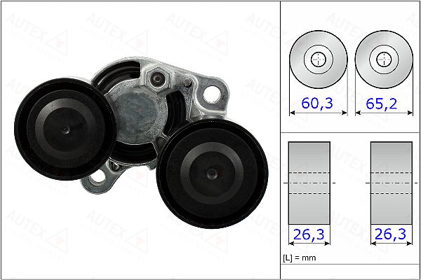 intinzator,curea transmisie 654920 AUTEX - Brat de tensionare intinzator,curea transmisie 654920 AUTEX - Brat de tensionare