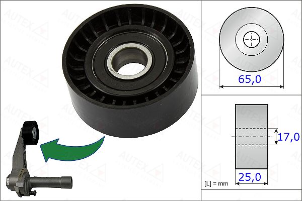 rola intinzator,curea transmisie 654980 AUTEX - Transmisie - kit accesorii rola intinzator,curea transmisie 654980 AUTEX - Transmisie - kit accesorii