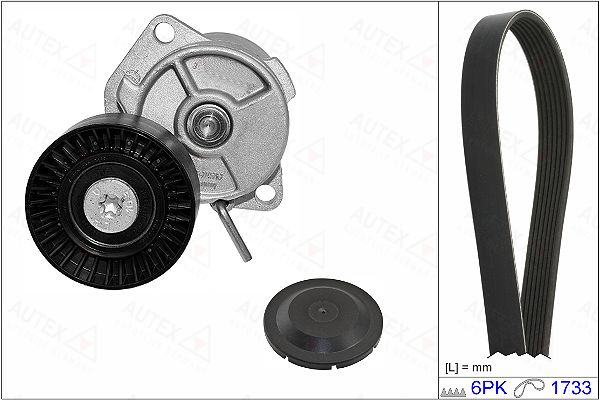 Set curea transmisie cu caneluri 702390 AUTEX - Set curea transmisie cu caneluri Set curea transmisie cu caneluri 702390 AUTEX - Set curea transmisie cu caneluri