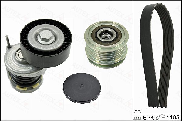 Set curea transmisie cu caneluri 702793 AUTEX - Fulie curea Set curea transmisie cu caneluri 702793 AUTEX - Fulie curea