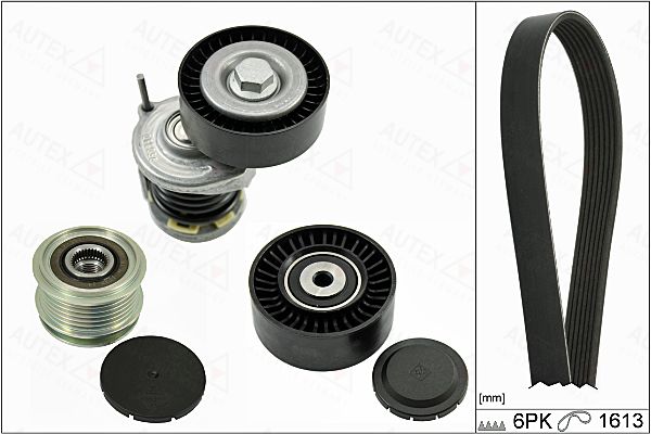 Set curea transmisie cu caneluri 702798 AUTEX - Transmisie - kit accesorii Set curea transmisie cu caneluri 702798 AUTEX - Transmisie - kit accesorii