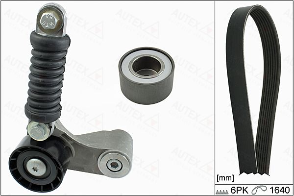 Set curea transmisie cu caneluri 702801 AUTEX - Transmisie - kit accesorii Set curea transmisie cu caneluri 702801 AUTEX - Transmisie - kit accesorii