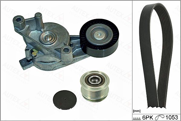 Set curea transmisie cu caneluri 702807 AUTEX - Fulie curea Set curea transmisie cu caneluri 702807 AUTEX - Fulie curea