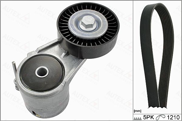 Set curea transmisie cu caneluri 702810 AUTEX - Transmisie - kit accesorii Set curea transmisie cu caneluri 702810 AUTEX - Transmisie - kit accesorii