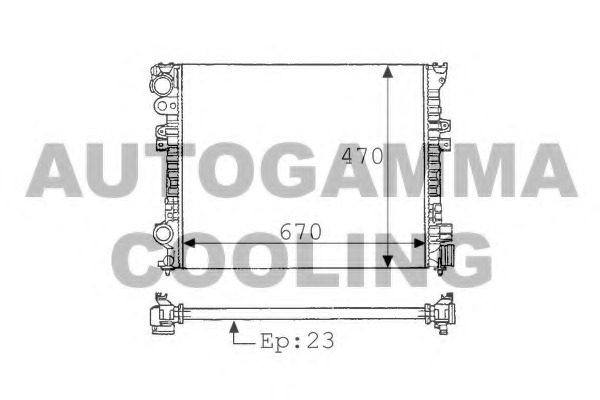 Radiator, racire motor 100185 AUTOGAMMA - Radiator apa/piese Radiator, racire motor 100185 AUTOGAMMA - Radiator apa/piese