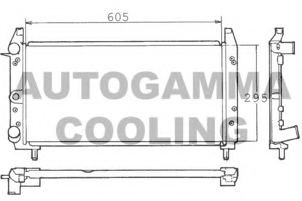 Radiator, racire motor 100319 AUTOGAMMA - Radiator apa/piese Radiator, racire motor 100319 AUTOGAMMA - Radiator apa/piese