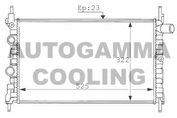 Radiator, racire motor 100687 AUTOGAMMA - Radiator apa/piese Radiator, racire motor 100687 AUTOGAMMA - Radiator apa/piese