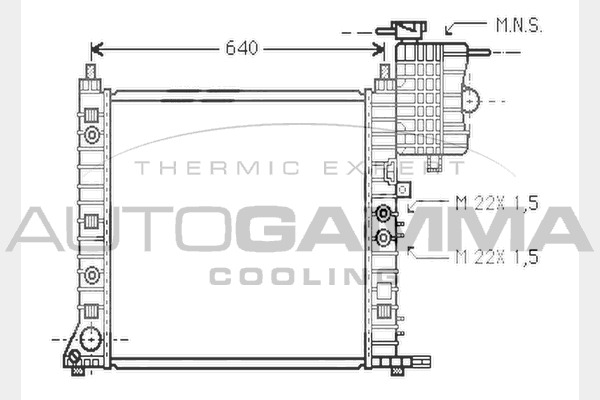 Radiator, racire motor 101218 AUTOGAMMA - Radiator apa/piese Radiator, racire motor 101218 AUTOGAMMA - Radiator apa/piese