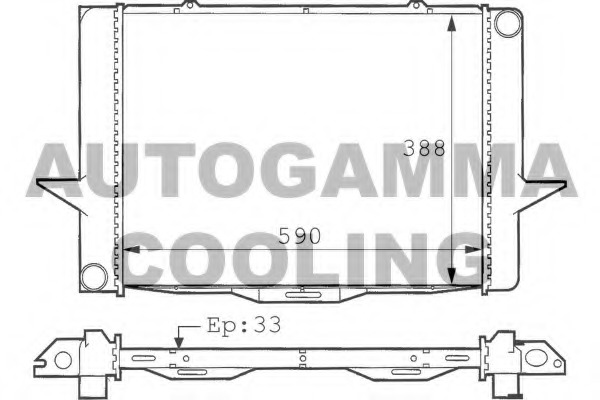 Radiator, racire motor 101281 AUTOGAMMA - Radiator apa/piese Radiator, racire motor 101281 AUTOGAMMA - Radiator apa/piese
