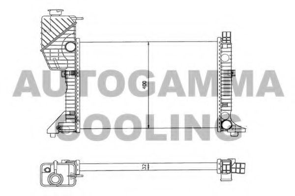 Radiator, racire motor 101322 AUTOGAMMA - Radiator apa/piese Radiator, racire motor 101322 AUTOGAMMA - Radiator apa/piese