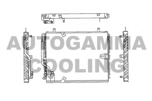 Condensator, climatizare 101570 AUTOGAMMA - Radiator clima