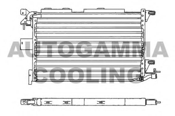 Condensator, climatizare 101586 AUTOGAMMA - Radiator clima