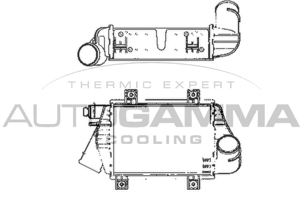Intercooler, compresor 101966 AUTOGAMMA - Turbocompressor Intercooler, compresor 101966 AUTOGAMMA - Turbocompressor