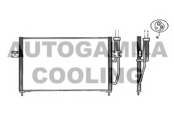 Condensator, climatizare 102566 AUTOGAMMA - Radiator clima