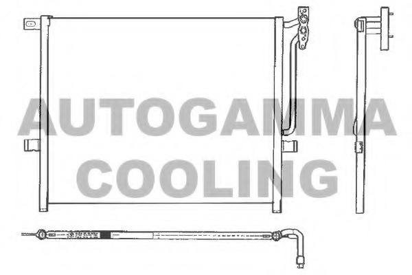 Condensator, climatizare 102606 AUTOGAMMA - Radiator clima