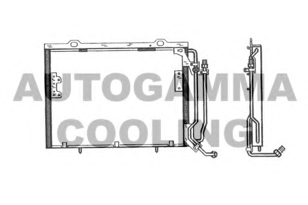 Condensator, climatizare 102699 AUTOGAMMA - Radiator clima