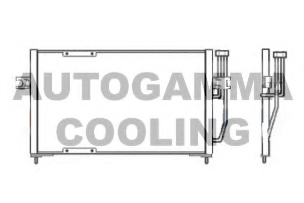 Condensator, climatizare 102710 AUTOGAMMA - Radiator clima