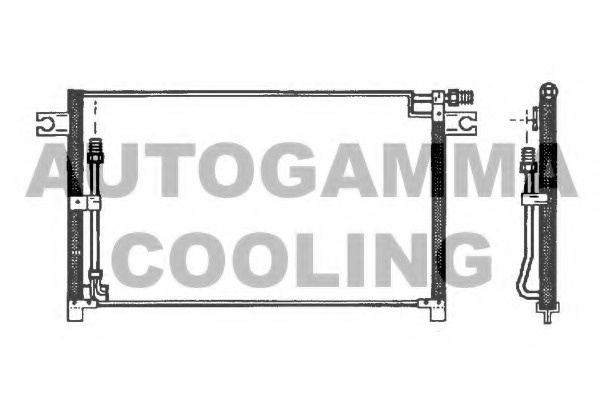 Condensator, climatizare 102723 AUTOGAMMA - Radiator clima