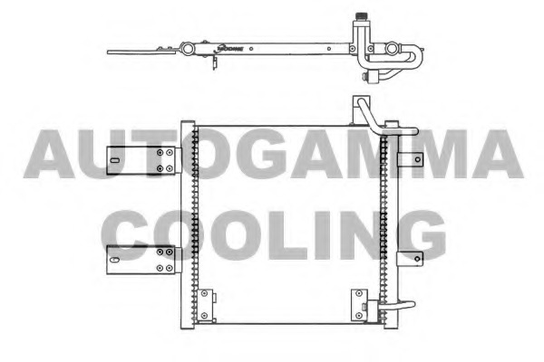 Condensator, climatizare 102781 AUTOGAMMA - Radiator clima