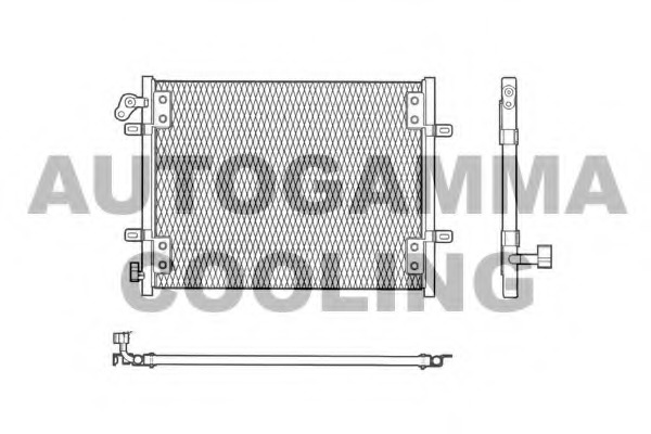 Condensator, climatizare 102841 AUTOGAMMA - Radiator clima