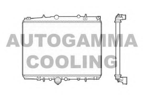 Radiator, racire motor 102858 AUTOGAMMA - Radiator apa/piese Radiator, racire motor 102858 AUTOGAMMA - Radiator apa/piese