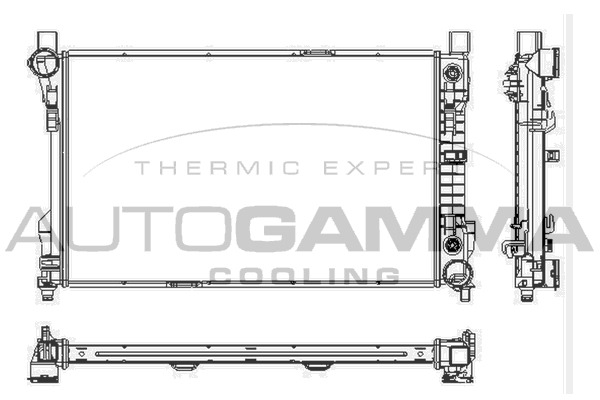 Radiator, racire motor 102918 AUTOGAMMA - Radiator apa/piese Radiator, racire motor 102918 AUTOGAMMA - Radiator apa/piese
