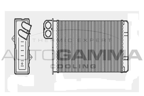 Schimbator caldura, incalzire habitaclu 103140 AUTOGAMMA - Radiator incalzire interior Schimbator caldura, incalzire habitaclu 103140 AUTOGAMMA - Radiator incalzire interior
