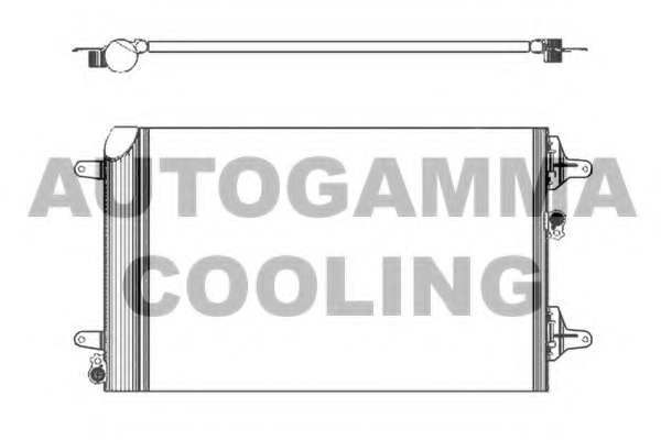 Condensator, climatizare 103151 AUTOGAMMA - Radiator clima