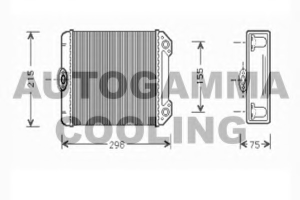 Schimbator caldura, incalzire habitaclu 103263 AUTOGAMMA - Schimbator caldura Schimbator caldura, incalzire habitaclu 103263 AUTOGAMMA - Schimbator caldura