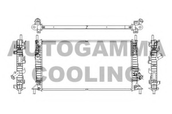Radiator, racire motor 103421 AUTOGAMMA - Radiator apa/piese Radiator, racire motor 103421 AUTOGAMMA - Radiator apa/piese