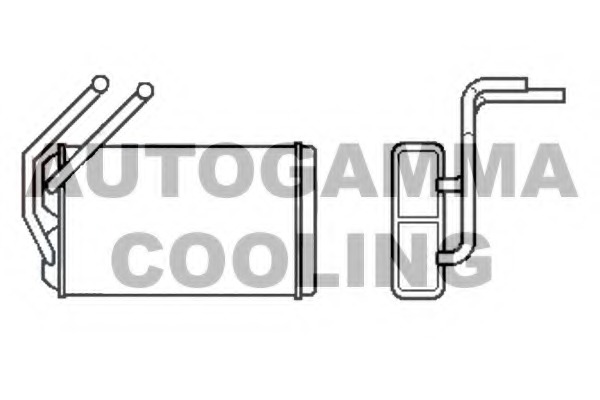 Schimbator caldura, incalzire habitaclu 103551 AUTOGAMMA - Radiator incalzire interior