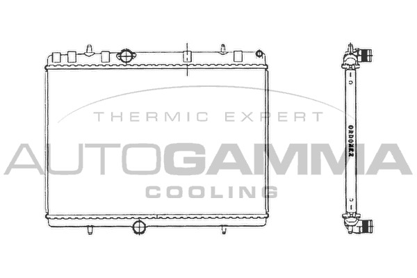 Radiator, racire motor 103638 AUTOGAMMA - Radiator apa/piese Radiator, racire motor 103638 AUTOGAMMA - Radiator apa/piese