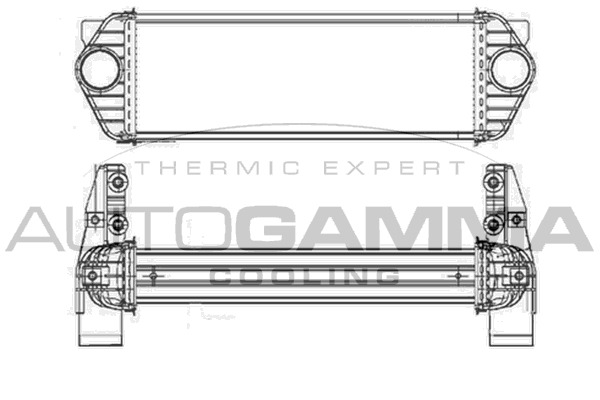 Intercooler, compresor 103702 AUTOGAMMA - Turbocompressor Intercooler, compresor 103702 AUTOGAMMA - Turbocompressor