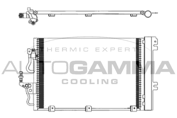 Condensator, climatizare 103828 AUTOGAMMA - Radiator clima