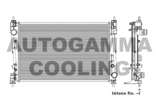 Radiator, racire motor 103987 AUTOGAMMA - Radiator apa/piese Radiator, racire motor 103987 AUTOGAMMA - Radiator apa/piese