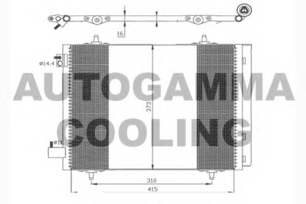 Condensator, climatizare 103996 AUTOGAMMA - Radiator clima Condensator, climatizare 103996 AUTOGAMMA - Radiator clima