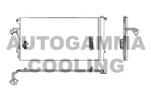 Condensator, climatizare 104128 AUTOGAMMA - Radiator clima