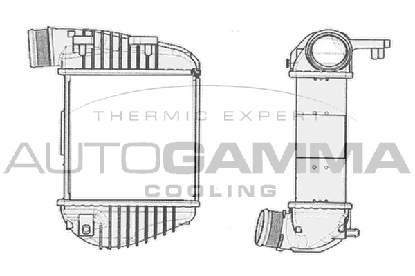Intercooler, compresor 104405 AUTOGAMMA - Turbocompressor Intercooler, compresor 104405 AUTOGAMMA - Turbocompressor