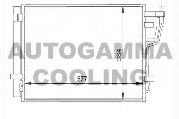 Condensator, climatizare 104455 AUTOGAMMA - Radiator clima Condensator, climatizare 104455 AUTOGAMMA - Radiator clima